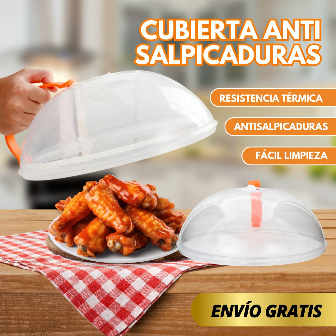 Cubierta antisalpicaduras para microondas