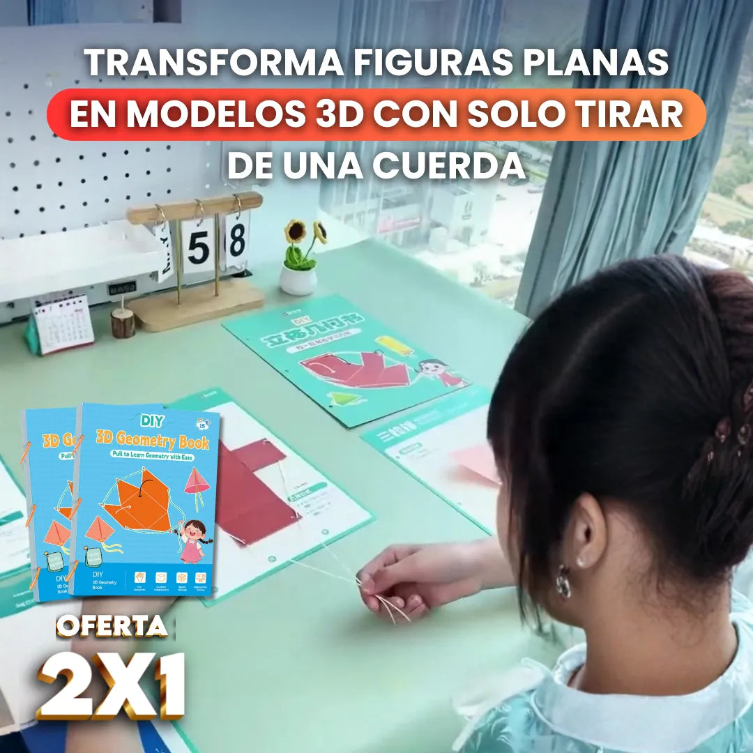 Cubika™ Libro Interactivo de Geometría en 3D (OFERTA X 2 unidades)