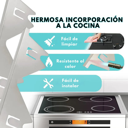 2 PIEZAS Cubre Espacios Retráctil para Cocina de ALTA Calidad