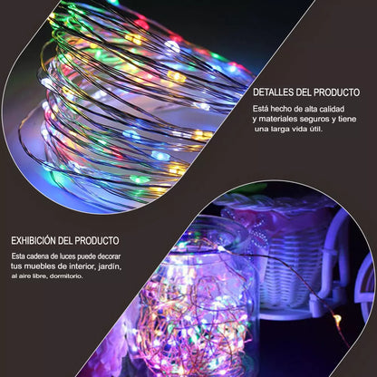 CORTINA DE LUZ MULTICOLOR CON 300 LUCES LED - COLORLIGHTS