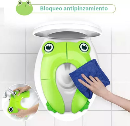 Asiento de baño plegable para niños