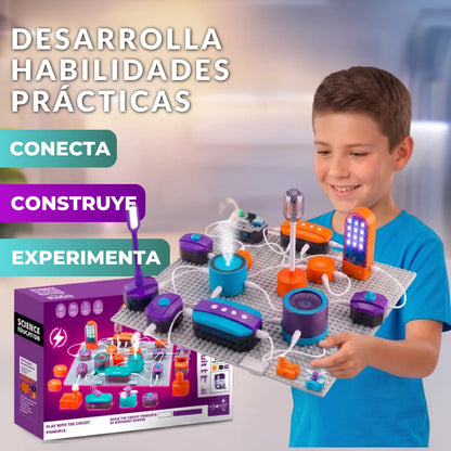 ⚡ElectronBlocks Pro™ Kit Circuitos Eléctricos Set 25 Piezas🧠