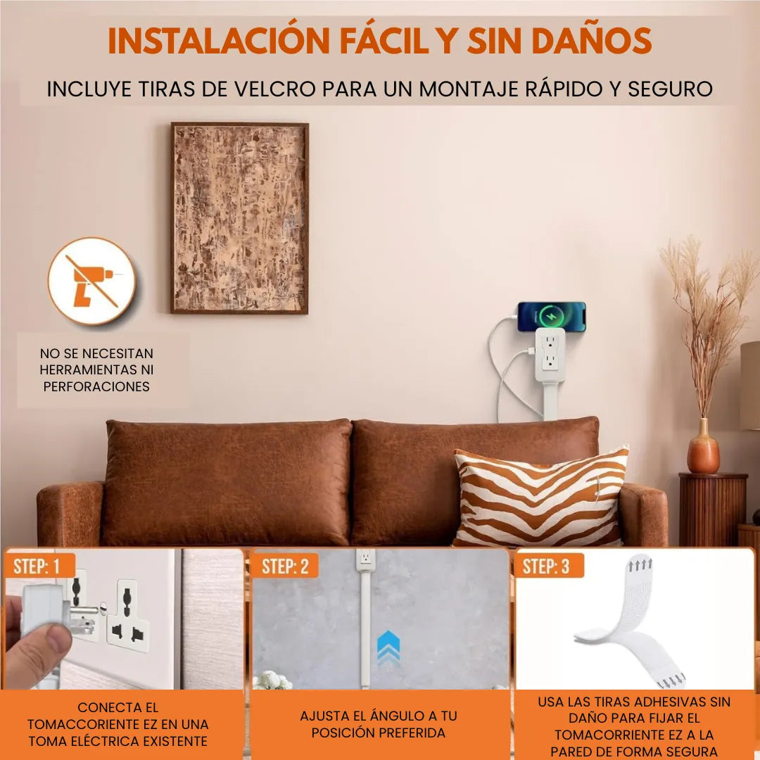 FlexiCharge™ Extensor Multi Toma Corriente