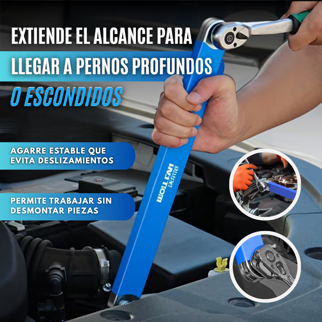 FlexReach™ Llave de extensión de trinquete universal