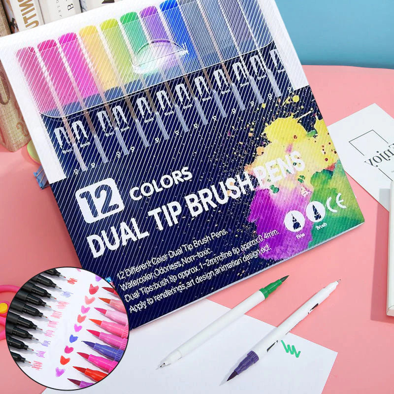 ColorQuest™ Set Creativo para Colorear (Libro + 12 Lápices)