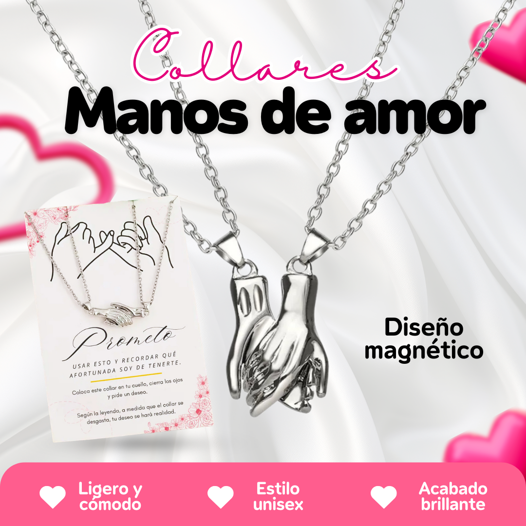 Par Collares Manos de amor