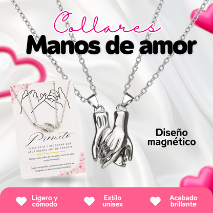 Par Collares Manos de amor