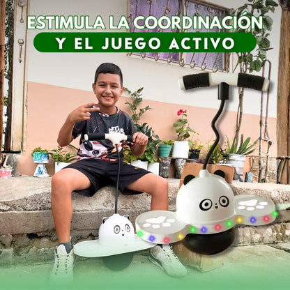 Panda Saltarín Con luces LED