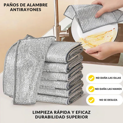 Paños de Fibra Abrasiva Set x 5