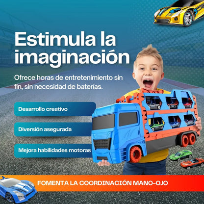 RaceTruck Camion de Carreras con Pista (incluye mini autos)
