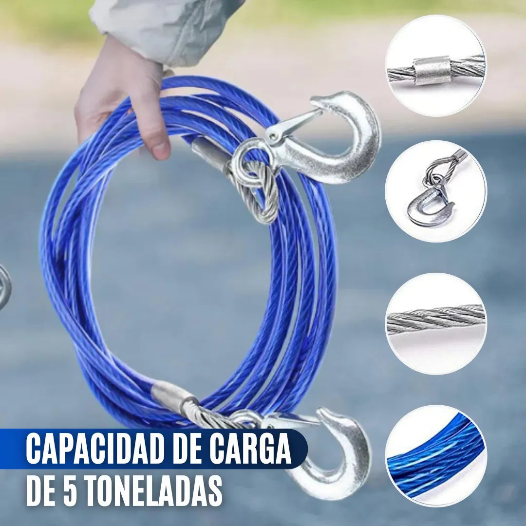 RoadHook™ Cuerda de Remolque con Ganchos de Acero