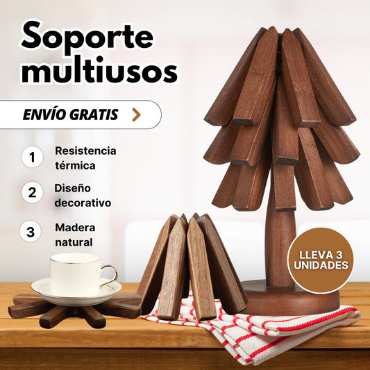 Juego de 3 Soportes multiusos de cocina