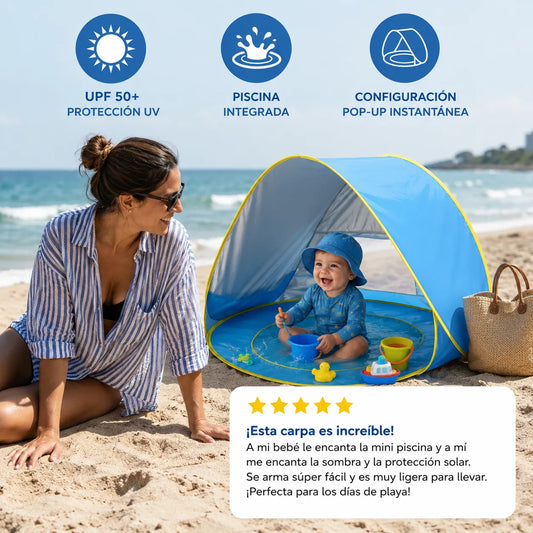🏖️ SunShade Baby™ - Carpa Infantil con Piscina