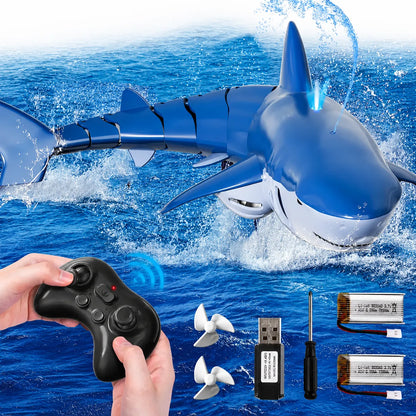 SeaBuddy™ Tiburón con Control Remoto y Nado Realista 🌊✨