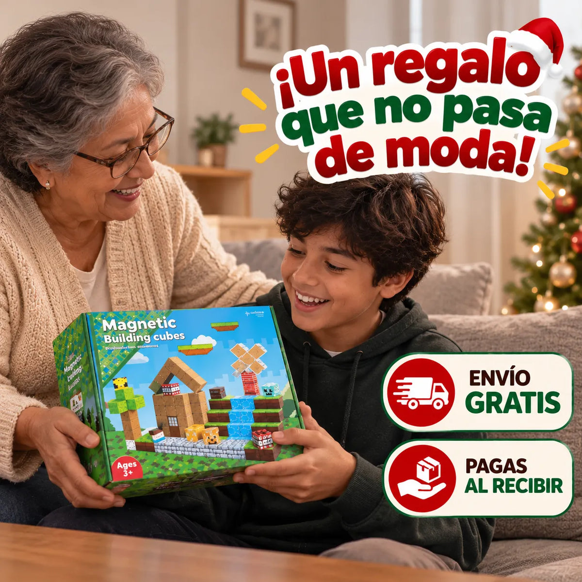 PixelsMind™  Bloques de Píxeles Magnéticos 🎄