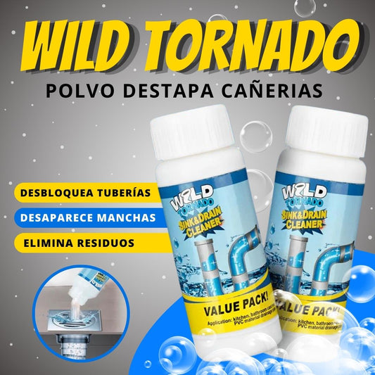 WILD TORNADO Polvo Destapa Cañerias