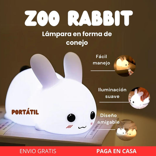 Zoo Rabbit Lámpara en forma de conejo