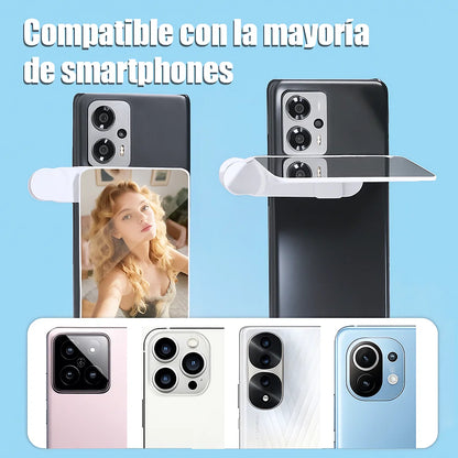 DualView™ Lente con efecto espejo Para celulares