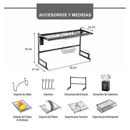 Escurridor De Platos Metálico