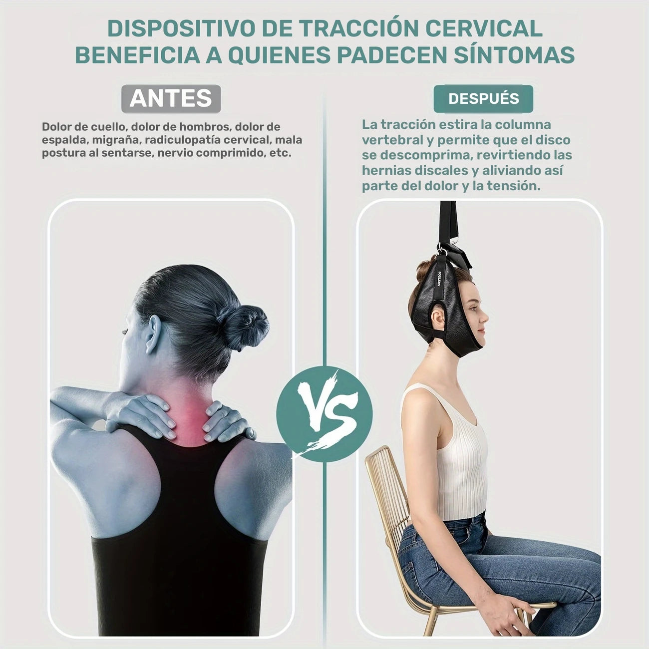 FlexiNeck™ Estirador de Cuello Portátil
