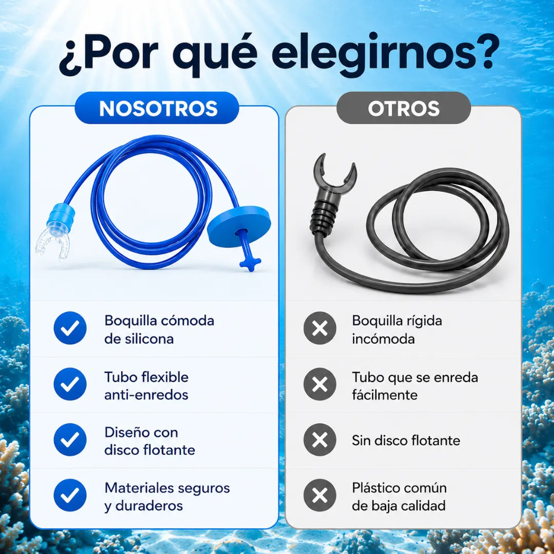 FloatAir™ Tubo de respiraciónPack x2