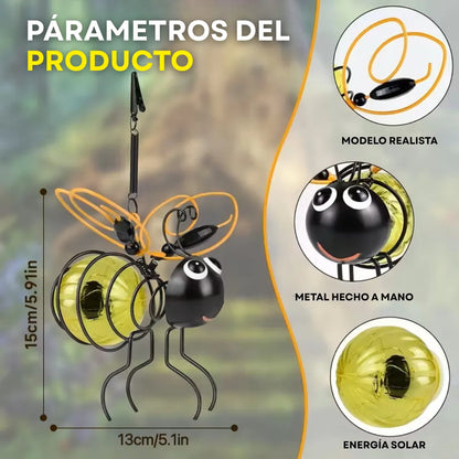 GlowBee™ Lámpara solar colgante de abeja  (2 unidades)