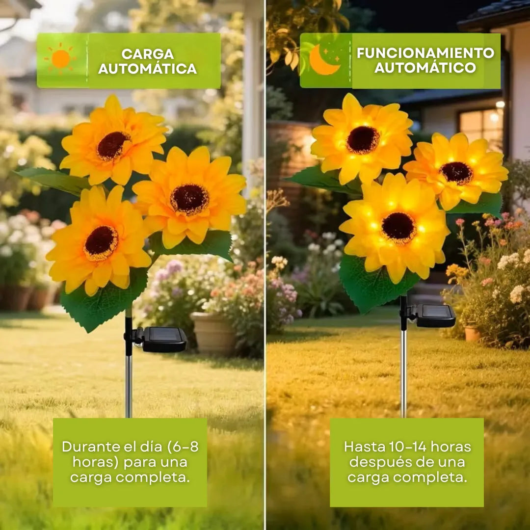 GardenGlow™ Faroles de Girasol para Jardín (2 Unidades)