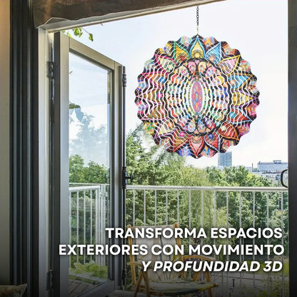 AuraSpin™ Molino de Viento Colgantes 3D