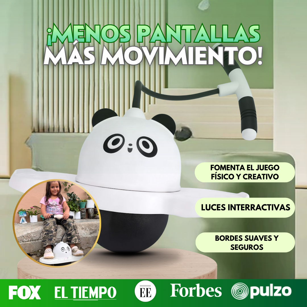 Panda Saltarín Con luces LED