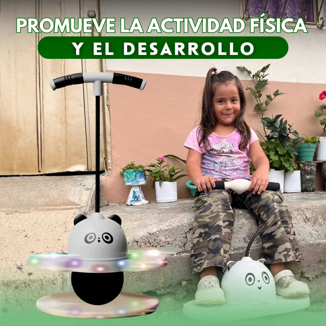 Panda Saltarín Con luces LED