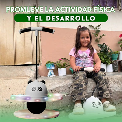 Panda Saltarín Con luces LED