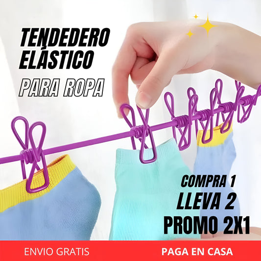 TENDEDERO ELÁSTICO PARA ROPA