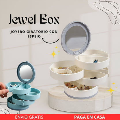 Jewel Box ® Joyero Giratorio con ESPEJO