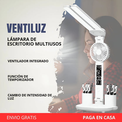 Ventiluz Lámpara de escritorio Multiusos