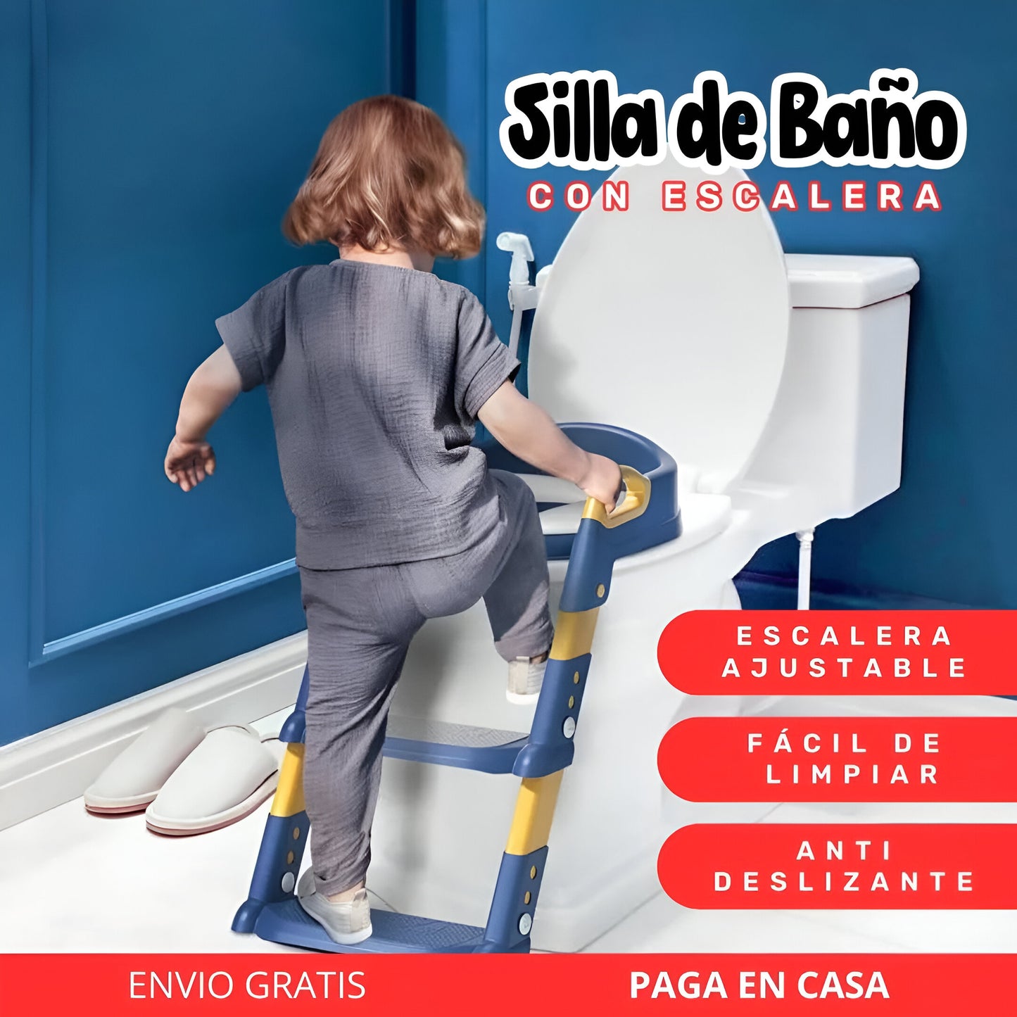 ESCALERA DE BAÑO PARA NIÑOS