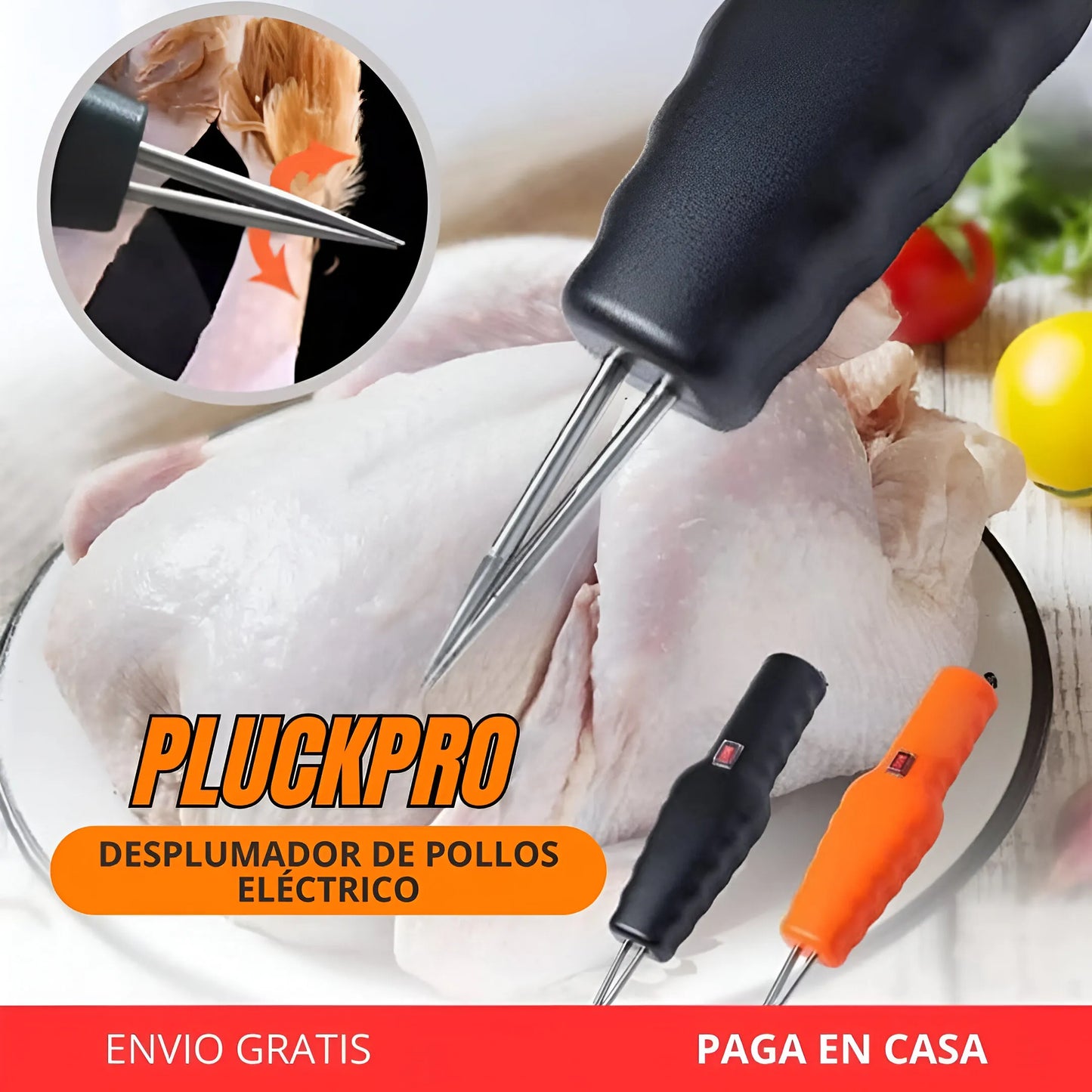 PluckPro Desplumador de Pollos Eléctrico