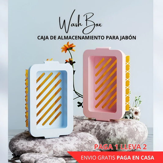 PAGA 1 LLEVA 2 🔥 WashBox Caja de Almacenamiento para Jabón