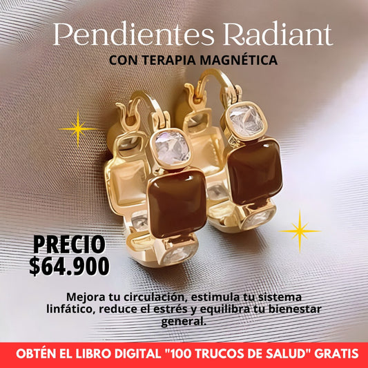 Par Radiant® Pendientes de Lujo TERAPIA Magnetica