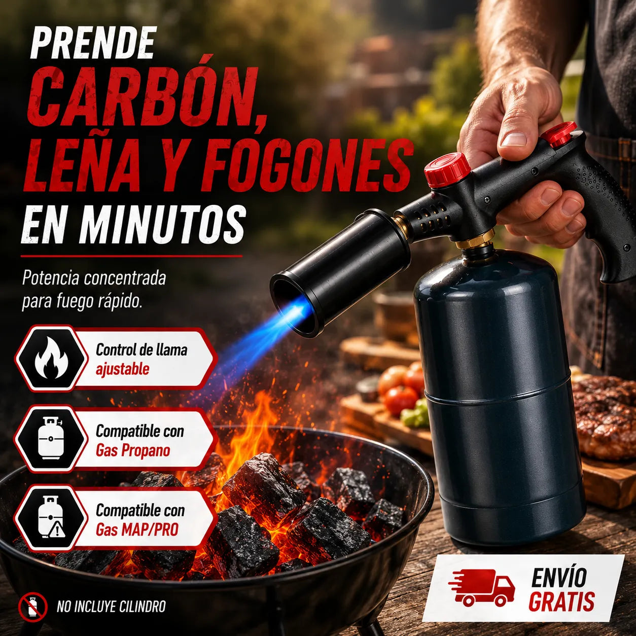 firedfixed - Soplete de Propano Potente