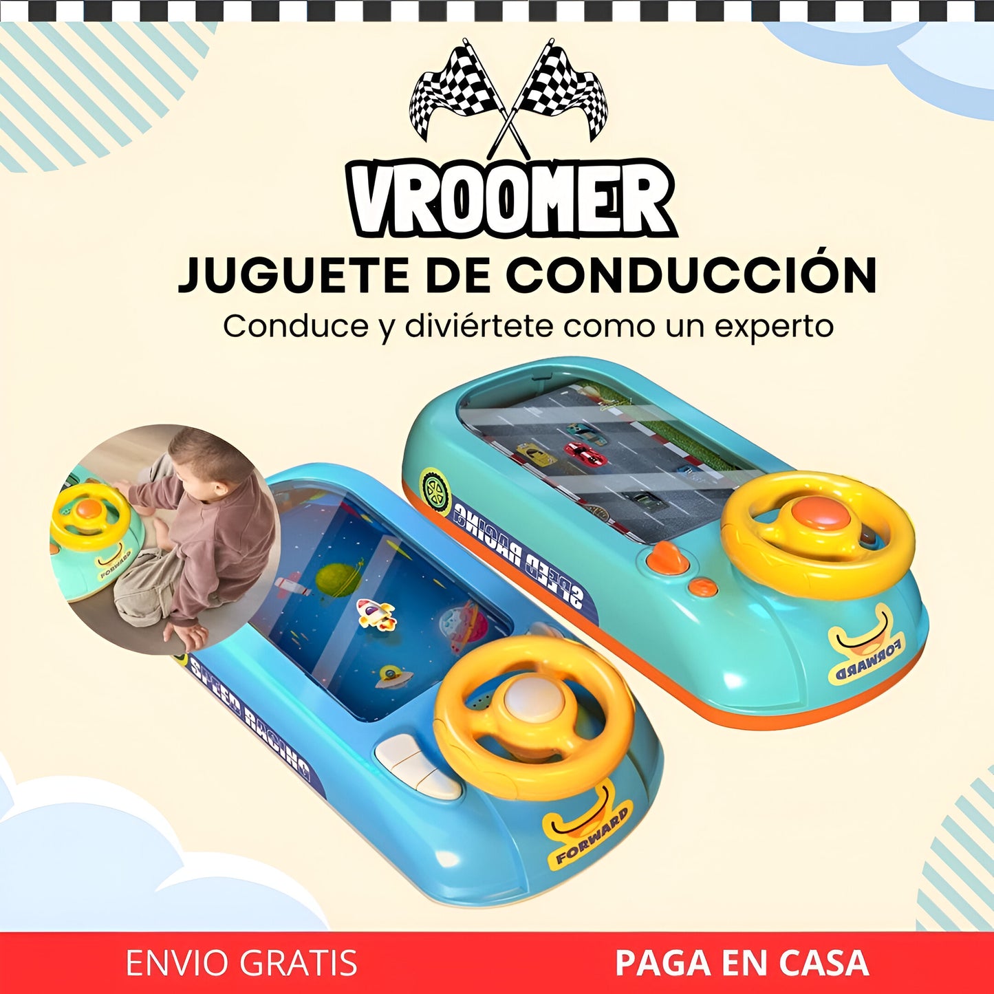 Vroomer Juguete de Conducción